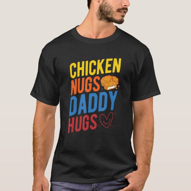 Camiseta Nugs de pollo Papi Nugget Nugget Nuggets Fast Fo (Anverso)