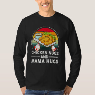 Camiseta Nugs De Pollos Y Mamás Abrazados, Nugs Y Besos, Nu