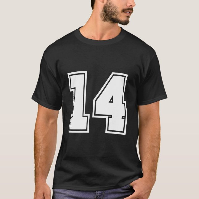 Camiseta Number 14 No Fourn 14 Jerseys Player (Anverso)
