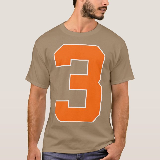 Camiseta Number 3 Sports Orange friend (Anverso)
