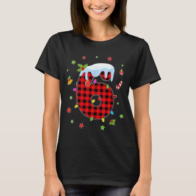 Camiseta Number 67 Matching Christmas 6 7 Six Seven 6 7 Mem (Anverso)
