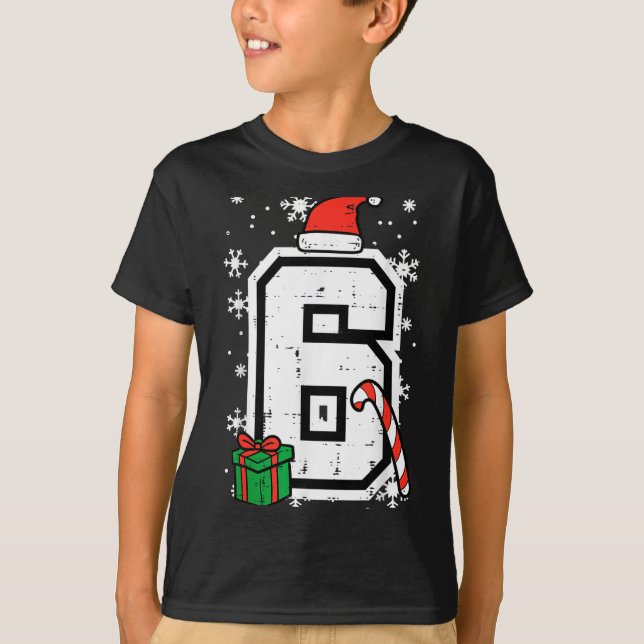 Camiseta Number 6 Christmas 6 7 Xmas Matching 67 Meme Men W (Anverso)