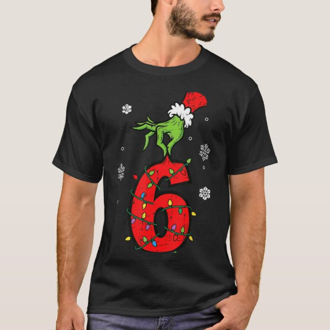 Camiseta Number 6 Matching 67 Meme 6 7 Christmas Boys Youth (Anverso)