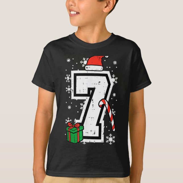 Camiseta Number 7 Christmas 6 7 Xmas Matching 67 Meme Men W (Anverso)