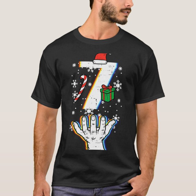 Camiseta Number 7 Matching 67 Meme Christmas 6 7 Xmas Men W (Anverso)