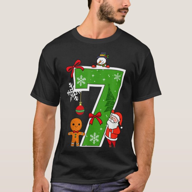 Camiseta Number 7 Matching 67 Meme Christmas Costume Men Wo (Anverso)