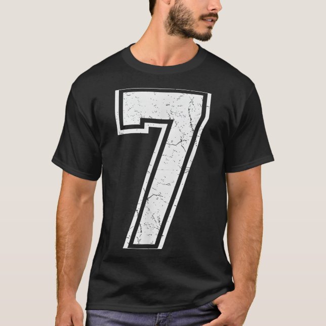 Camiseta Number 7 Matching 67 Meme Costume Men Women Kids  (Anverso)