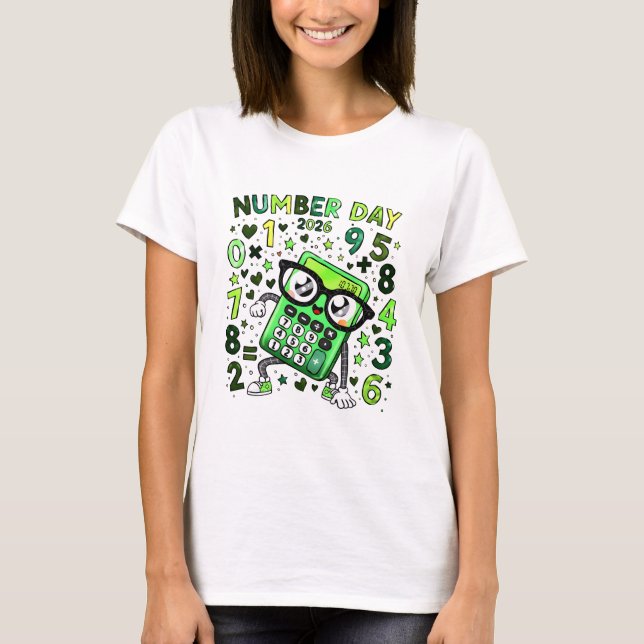 Camiseta Number Day Maths T Shirt for Teachers and Schools (Anverso)
