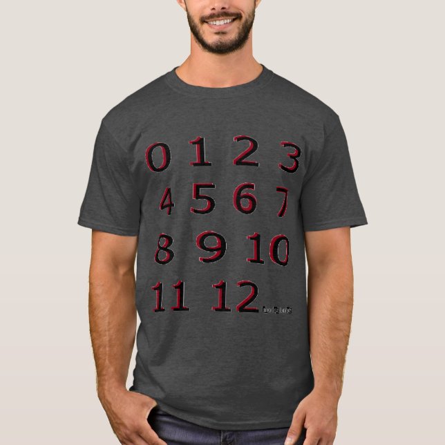 Camiseta Number Eye Chart  (Anverso)