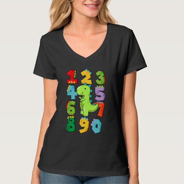 Camiseta Number Learning calculator costume matc day Math O (Anverso)