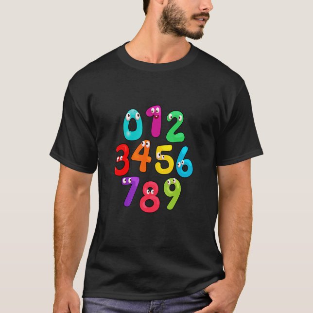 Camiseta Number Learning calculator costume matc day Math O (Anverso)