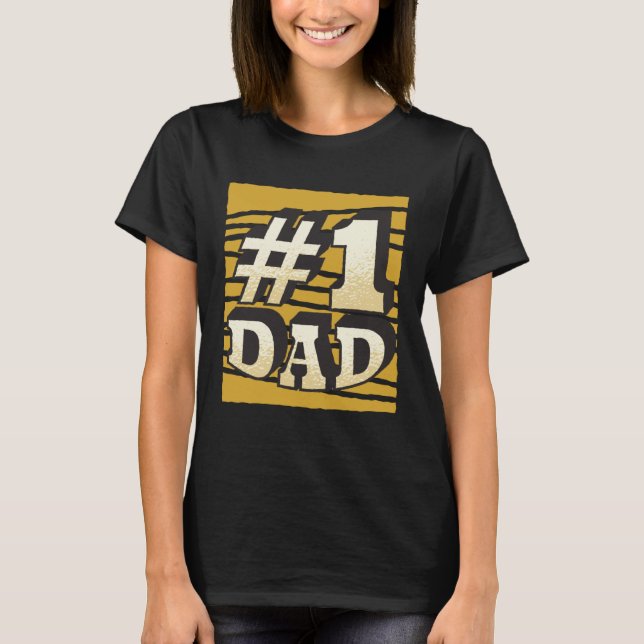 Camiseta Number One Dad Present Father s Day (Anverso)