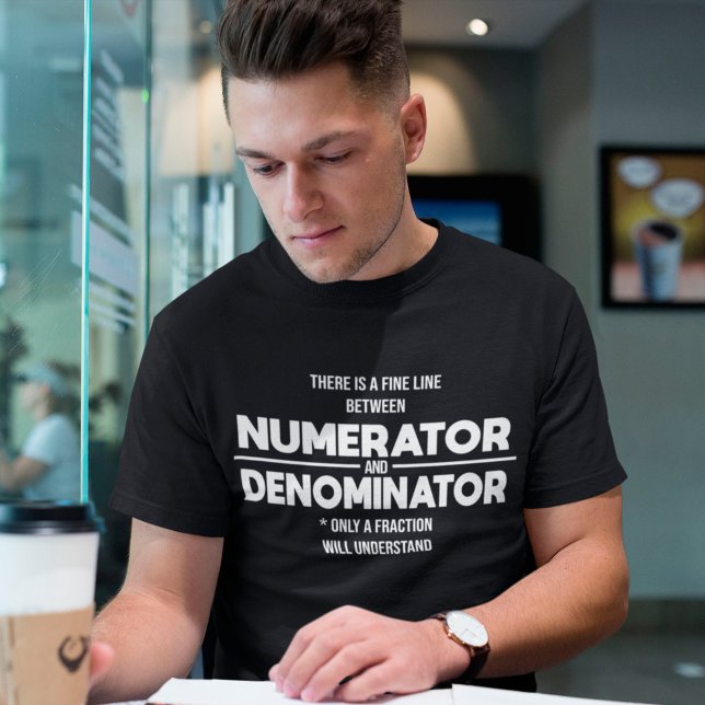 Camiseta Numerador y Denominador por Ciencia (Subido por el creador)