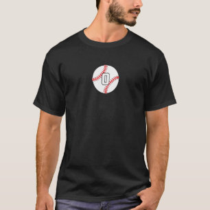 Camiseta Número 0 Número de bolas de béisbol favoritas de s