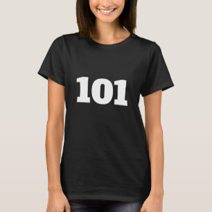 Camiseta número 101 personalizada