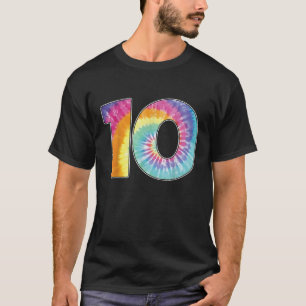 Camiseta Número 10 Equipo Incluso o Décimo Regalo de tinta