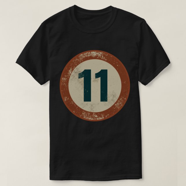 Camiseta Número 11 Vintage Agotado (Diseño del anverso)