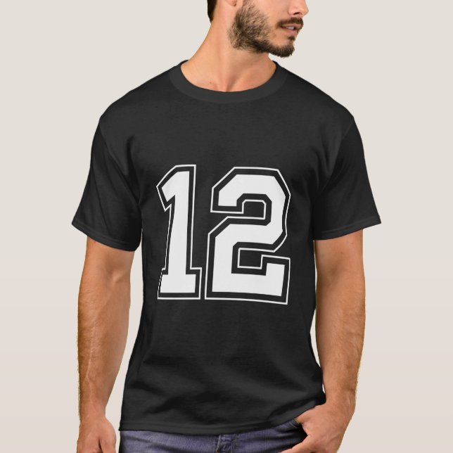 Camiseta Número 12 Hoodie Pullover (Anverso)