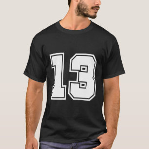 Camiseta Número 13 No Thirn 13 Jugador Deportivo
