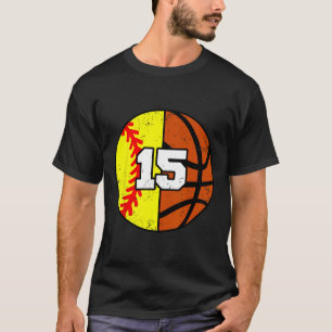 Camiseta Número 15 Softll Sketll Divertido Cumplea