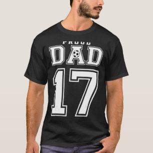 Camiseta Número 17 Personalizado Orgulloso Futbol Dad Perso