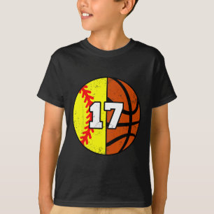 Camiseta Número 17 Softll Sketll Divertido Cumplea