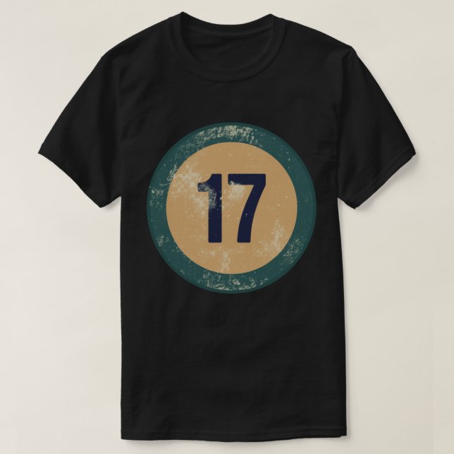 Camiseta Número 17 Vintage Agotado (Diseño del anverso)