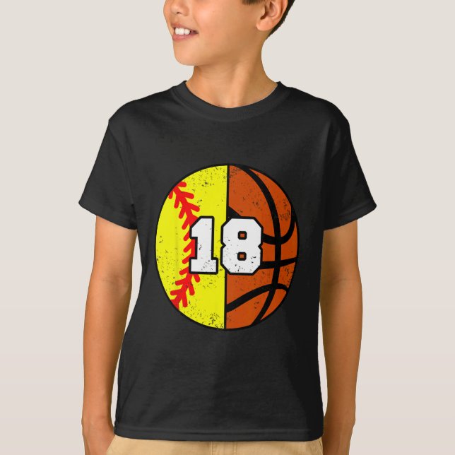 Camiseta Número 18 Softll Sketll Cumpleaños Divert (Anverso)