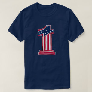 Camiseta Número 1 americano