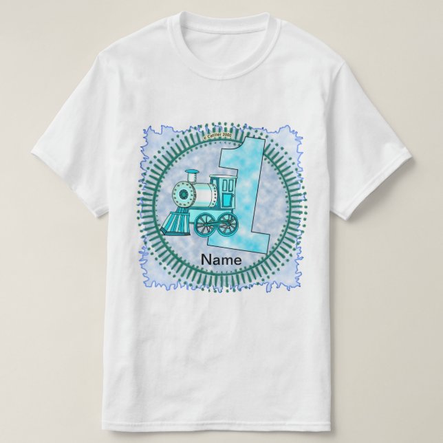 Camiseta Número 1 Blue Train  (Diseño del anverso)