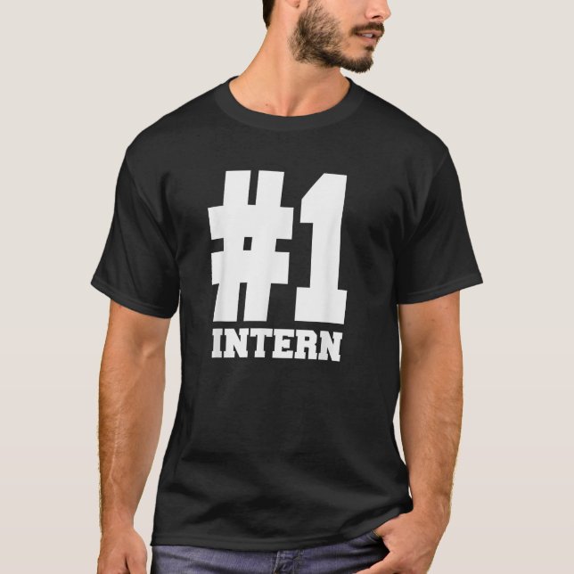 Camiseta Número 1 Camisas De Tee Intern Épic Para Pasantes (Anverso)