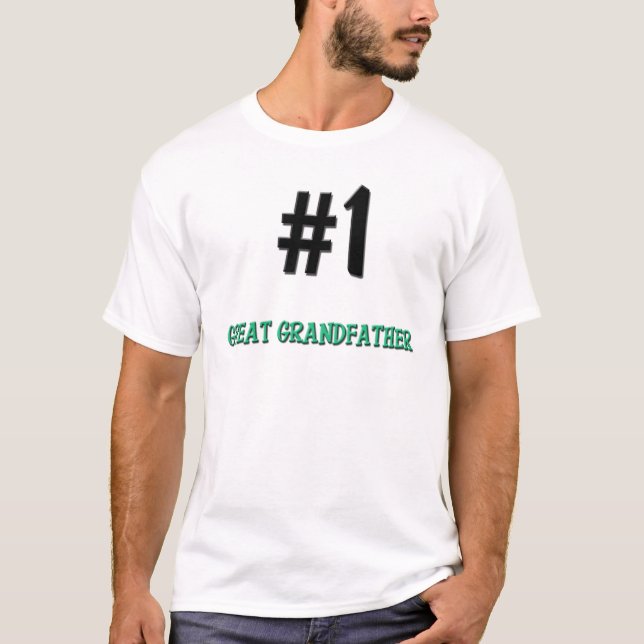 Camiseta Número 1 grande - abuelo (Anverso)