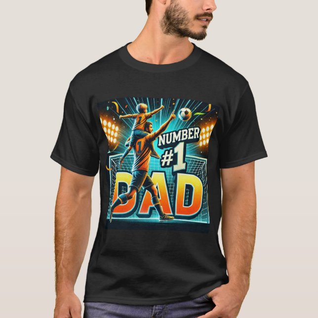 Camiseta Número 1 Padre Día de los hombres (Anverso)