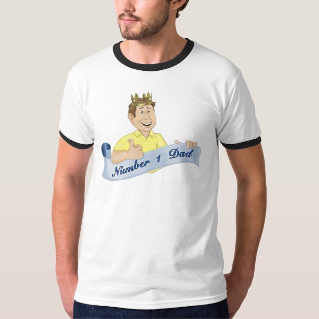 Camiseta Número 1 Papá (Anverso)