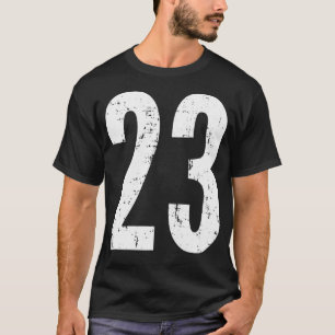 Camiseta Número 23 Veintitrés Deportes Vintage En Problemas