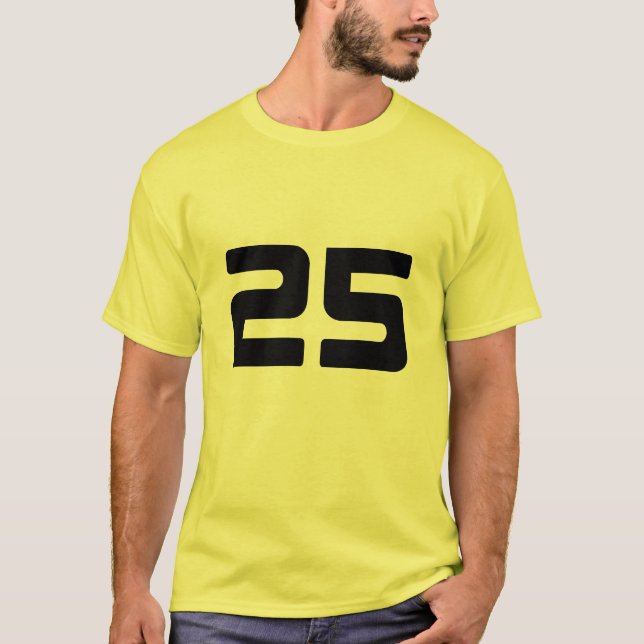 Camiseta número 25 (Anverso)