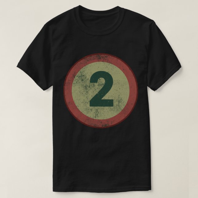 Camiseta Número 2 Vintage Agotado (Diseño del anverso)