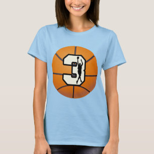 Camiseta Número 3 Baloncesto y Jugador