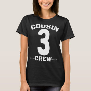 Camiseta Número 3 Grupo Familiar Paralelo Tripulador Reunió
