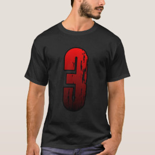 Camiseta número 3 para hombres