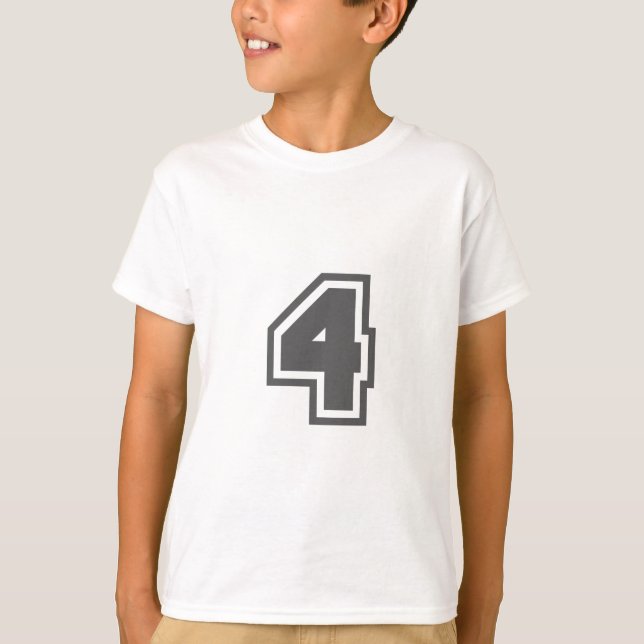 Camiseta Número 4 (Anverso)