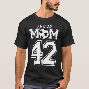 Camiseta Número 42 Personalizado Orgulloso Futbol Mamá Pers