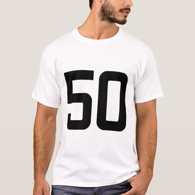 CAMISETA NÚMERO 50 (Anverso)