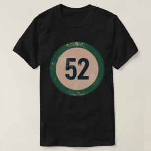 Camiseta Número 51 Vintage con Efecto de Desgaste