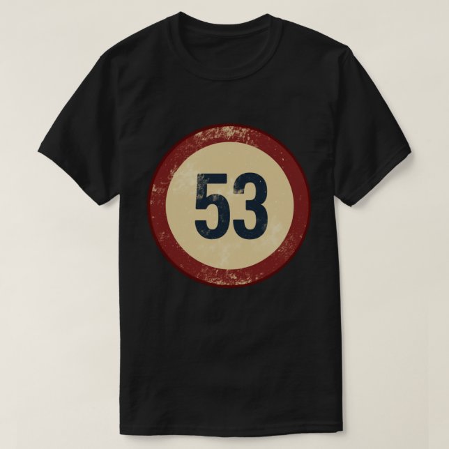 Camiseta Número 53 Vintage Agotado (Diseño del anverso)
