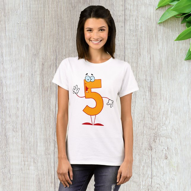 Camiseta número 5 mujeres (Subido por el creador)