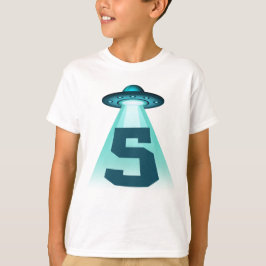 Camiseta Número 5 Secuestro Tema Alien OVNI Niños de 5 años