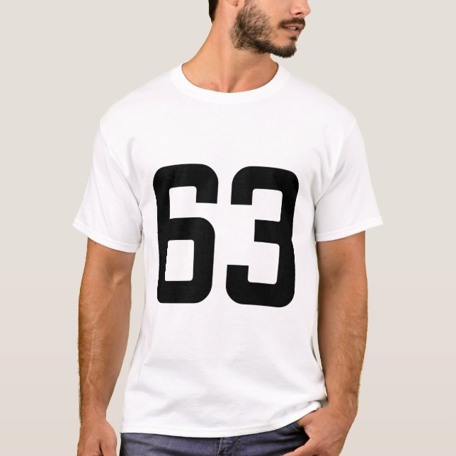CAMISETA NÚMERO 63 (Anverso)