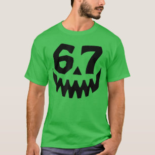 Camiseta Número 67 Coincidencia Seis Siete 6 7 Meme 6 7 Hal