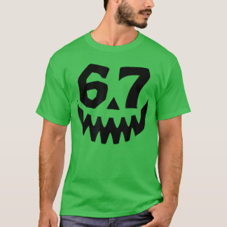 Camiseta Número 67 Coincidencia Seis Siete 6 7 Meme 6 7 Hal